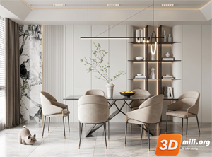 Dining Table Set Skp Files